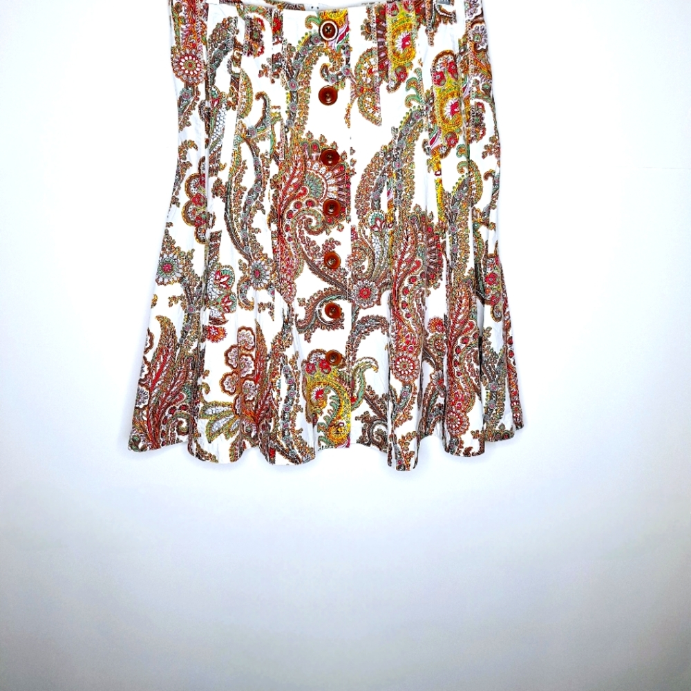 Cabi Paisley bohemian skirt size 8.